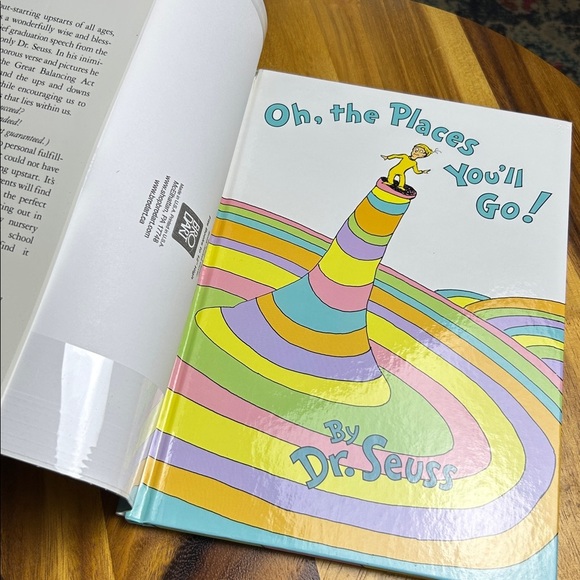 Oh, the Places You'll Go! by Dr. Seuss- with Dust Jacket - Picture 2 of 3
